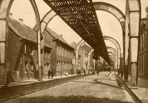 एक इलेक्ट्रिक सस्पेंशन मोनो-रेल सिस्टम, 1930। द्वारा ENA