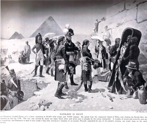 मिस्र में नेपोलियन, &39;हचिन्सन हिस्ट्री ऑफ द नेशंस&39; का चित्रण, c.1910 द्वारा ई। फियोरिलो
