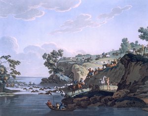 एक नदी को पार करते हुए घोड़े, 1812-13