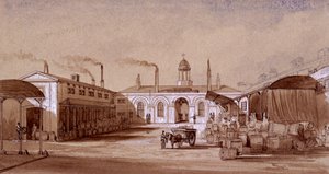 अल्बानी स्ट्रीट, सेंट पैनक्रास, लंदन, c1830 द्वारा ई नॉयस
