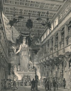 एथेने पार्थेनोस का मंदिर, पुनर्स्थापित, 1886 द्वारा ई थिएर्स्चो