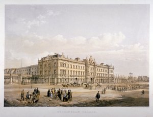 बकिंघम पैलेस, लंदन, 1852 द्वारा ई वाकर