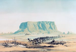 बरकाल पर्वत का दृश्य, सूडान, 1842-1845