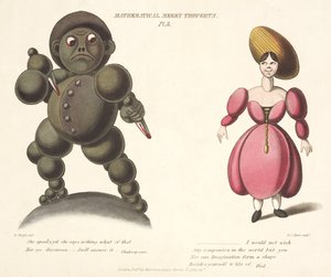 एफसी हंट द्वारा उत्कीर्ण गणितीय मीरा विचार से pl.3, c.1820-30 द्वारा राइट के बाद ई