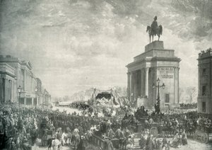 ड्यूक ऑफ द ड्यूक ऑफ वेलिंगटन पासिंग एप्सली हाउस, 18 नवंबर, 1852, सी 1897