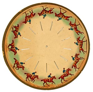 ज़ोप्रैक्सिस्कोप डिस्क एक घोड़ा सरपट, 1893 दिखा रहा है द्वारा एडवियर्ड मुयब्रिज