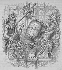 एक बैरल के साथ गोग और मागोग, 1840 द्वारा एबेनेजर लैंडल्स