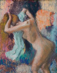 स्नान के बाद, महिला अपने आप को सुखाने; Apres le bain, femme s "Essuyant, c.1890-1895 द्वारा एडगर डीगास