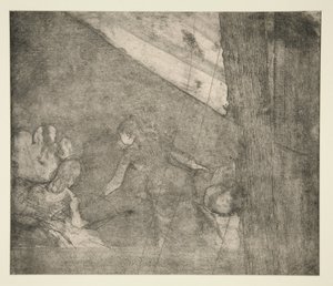 राजदूतों में, c.1877 (नक़्क़ाशी, जलीय और सूखेपन) द्वारा एडगर डीगास