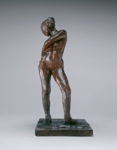 नर्तकी अपनी चड्डी के तार को बन्धन करती है, c. 18851890। द्वारा एडगर डीगास