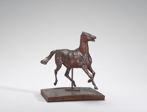 हॉर्स ट्रॉटिंग, द फीट नॉट टचिंग द ग्राउंड, 1870s। द्वारा एडगर डीगास