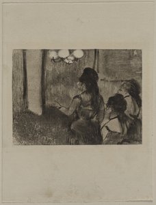 सैलून में, सी। 1880 के दशक। द्वारा एडगर डीगास