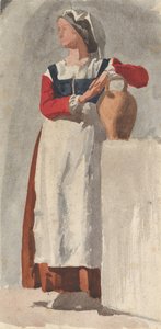 इतालवी महिला, सीए। 1856-57. द्वारा एडगर देगास।