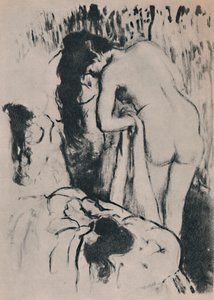 नग्न महिला ड्रेसिंग, सी। 1890, 1946।