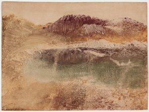 रॉक्स लैंडस्केप, c.1890 (कागज पर मोनोटाइप) द्वारा एडगर डीगास