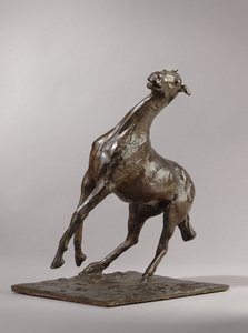 रेयरिंग हॉर्स, c.1870s, 1919-21 कास्ट किया द्वारा एडगर डीगास
