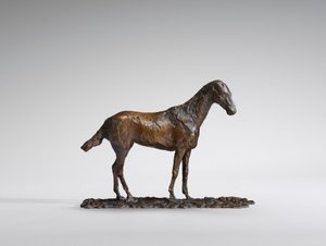 मस्टैंग का अध्ययन, 1860 का मूल मोम, 1921 तक ढाला गया। द्वारा एडगर डीगास