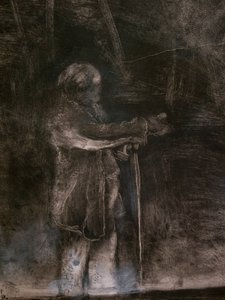 बैले के मास्टर (विस्तार) (लुडोविक लेपिक के सहयोग से निष्पादित)। 1876. सफेद चाक हाइलाइट्स के साथ काली स्याही में मोनोटाइप द्वारा एडगर डीगास