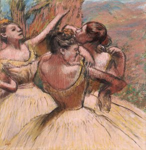 तीन नर्तक, सी .1899 द्वारा एडगर डीगास