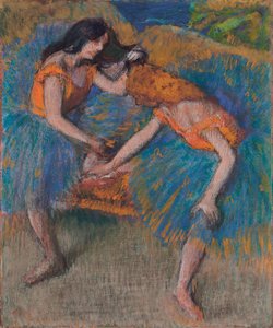 येलो कोर्सेज वाले दो डांसर, c.1902 द्वारा एडगर डीगास