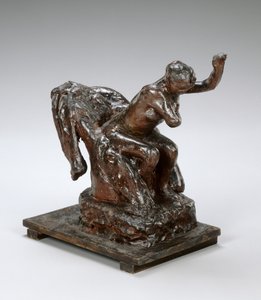 कुर्सी पर बैठी महिला, अपने बाएं बगल को पोंछते हुए, c. 1890 के दशक। द्वारा एडगर डीगास