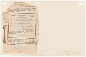 1917 के एक अखबार प्रतियोगिता संपादक के लिए प्रस्तुत द्वारा एडगर फ्रायर