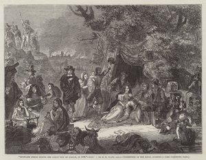 1666 में लंदन की महान आग के दौरान हाईगेट फील्ड्स
