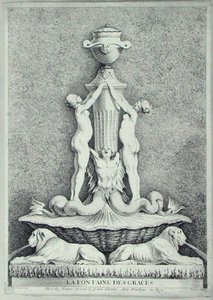 La Fontaine des Graces, Huquier द्वारा उकेरा गया (उत्कीर्णन)