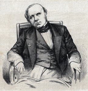ऑगस्टिन थियरी का पोर्ट्रेट (1795-1856), फ्रांसीसी इतिहासकार। "" ले मैगासिन सुरम्य" में शेविग्नार्ड द्वारा उत्कीर्णन द्वारा एडमंड लेचेवेलियर-चेविग्नार्ड