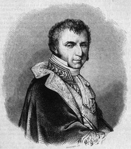 निकोलस फ्रेंकोइस मोलियन (1758-1850) का पोर्ट्रेट, फ्रांसीसी राजनीतिज्ञ। "" ले मैगासिन सुरम्य" में शेविग्नार्ड द्वारा उत्कीर्णन द्वारा एडमंड लेचेवेलियर-चेविग्नार्ड