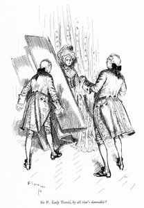 शेरिडन के द स्कूल फॉर स्कैंडल के लिए चित्रण (उत्कीर्णन) द्वारा एडमंड जोसेफ (बाद) सुलिवन