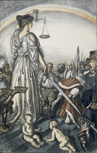 न्याय का शासन, 1917 (लिथोग्राफ) द्वारा एडमंड जोसेफ सुलिवन