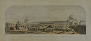 1862 की अंतर्राष्ट्रीय प्रदर्शनी, रॉयल हॉर्टिकल्चरल सोसाइटी, 1862 के गार्डन से नॉर्थ फ्रंट द्वारा एडमंड वॉकर