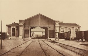 टूलॉन, गारे टूलॉन, ट्रेन स्टेशन, 1861 या बाद का।