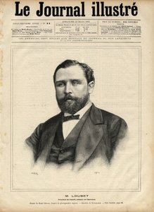1892 में एमिल लुबेट (1836-1929) (परिषद के अध्यक्ष - आंतरिक मंत्री) नेवेलियर द्वारा 1892 के "द इलस्ट्रस जर्नल" में उत्कीर्णन