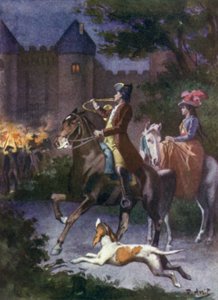 एक आंख की जगमगाहट में सभी Mauprats portcullis पर थे जॉर्ज सैंड द्वारा मौप्रट के लिए चित्रण