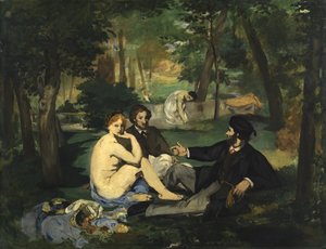 डेजुनर सुर लरबे, 1863 (स्केच) (2310 भी देखें) द्वारा एडोर्ड मैनेट