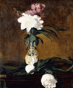 Peonies in a बोतल, 1864 द्वारा एडोर्ड मैनेट
