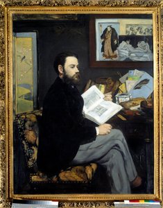 एमिल ज़ोला का पोर्ट्रेट (1840 - 1902) - एडौर्ड मानेट द्वारा पेंटिंग (1832-1883) द्वारा एडोर्ड मैनेट