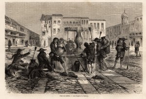 1848 से 1860 तक पॉल मार्कॉय द्वारा दक्षिण अमेरिका के माध्यम से यात्रा का वर्णन करने के लिए, कुज़्को में, कुज़्को में, कुज़्को में, पोंगोस, भारतीयों को दासता के अधीन किया गया था। "" ले टूर डू मोंडे "" में उत्कीर्णन, एडौर्ड क्यू द्वारा सं द्वारा एडौर्ड रिउ