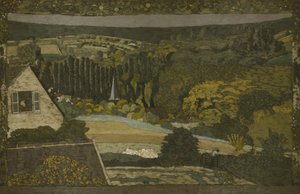 लैंडस्केप: वुड्स को देखने वाली खिड़की, 1899 द्वारा एडोर्ड वुइलार्ड