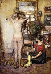 एक आंतरिक में नग्न; नेकेड इन ए इंटीरियर, 1923