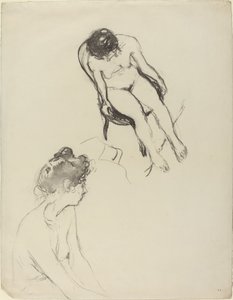 दो नग्न चित्र अध्ययन, संभवतः 19001905। द्वारा एडोर्ड वुइलार्ड