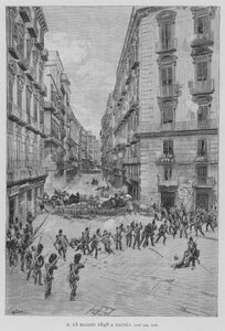 15 मई, 1848 को नेपल्स में (उत्कीर्णन) द्वारा एडुआर्डो मटानिया