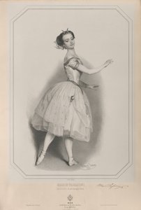 बैलेरीना मैरी टैग्लियोनी का पोर्ट्रेट 1804-1884 सतनेला के रूप में, 1853।
