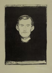 सेल्फ पोर्ट्रेट, 1895 द्वारा एडवर्ड चबाना