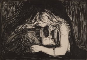 पिशाच द्वितीय। 1895-1902 द्वारा Edvard Munch