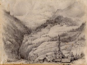 Tiefencastel, स्विट्जरलैंड, 1899 द्वारा एडवर्ड एड्रियन विल्सन