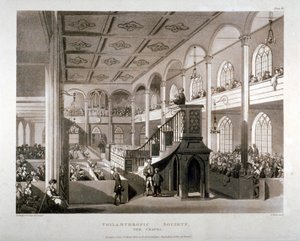 परोपकारी सोसायटी इंस्टीट्यूशन चैपल, लंदन रोड, साउथवार्क, लंदन, 1809 द्वारा जे ब्लुक