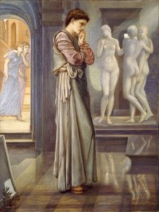 Pygmalion and the Image - दिल की इच्छाएँ द्वारा एडवर्ड बर्न जोन्स